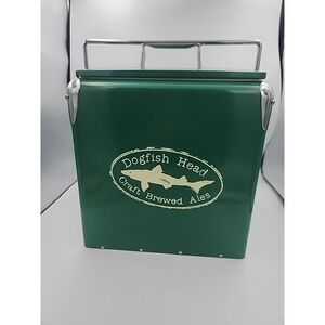 Dogfish Head Craft Brewed Ales Green Metal Ice Box/Cooler~VERY COOL~UNIQUE
